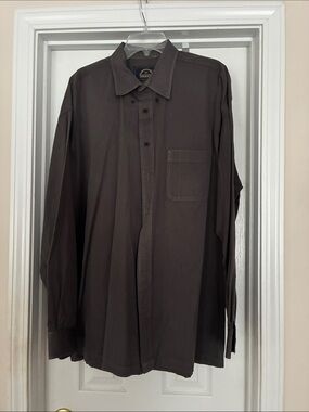 Men’s 2XLT BD baggies Classic Long-Sleeve Dress Shirt — Gray